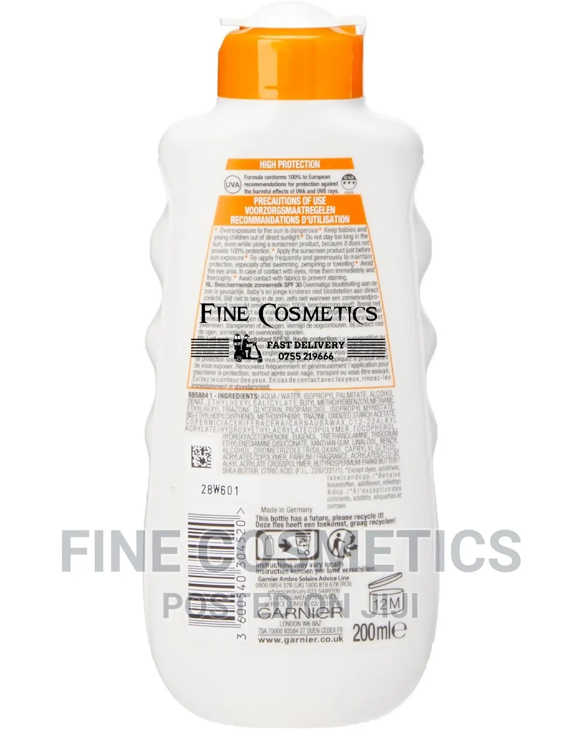 Garnier Ambre Solaire 24hrs Hydra Protect Sunscreen Lotion.