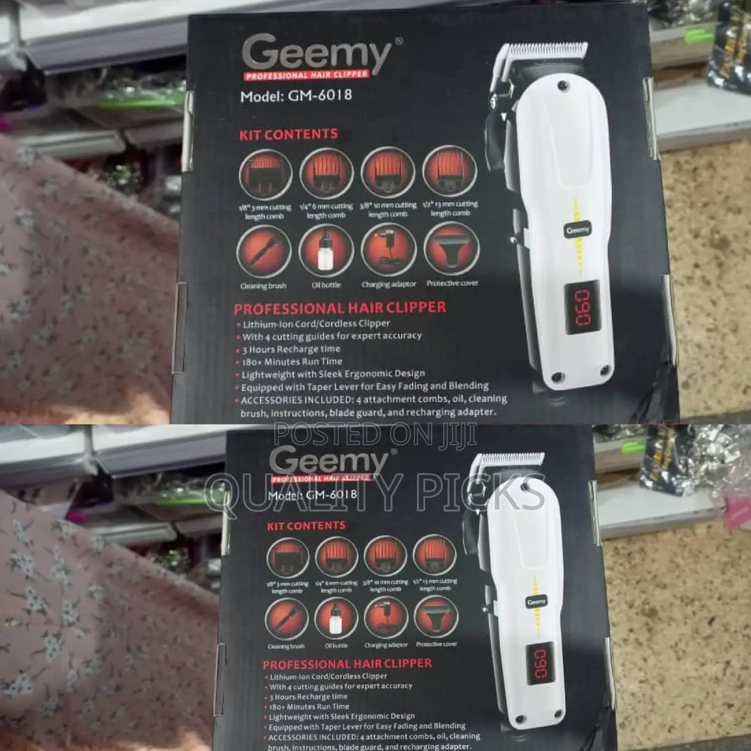 Geemy Rechargeable Hair Clipper