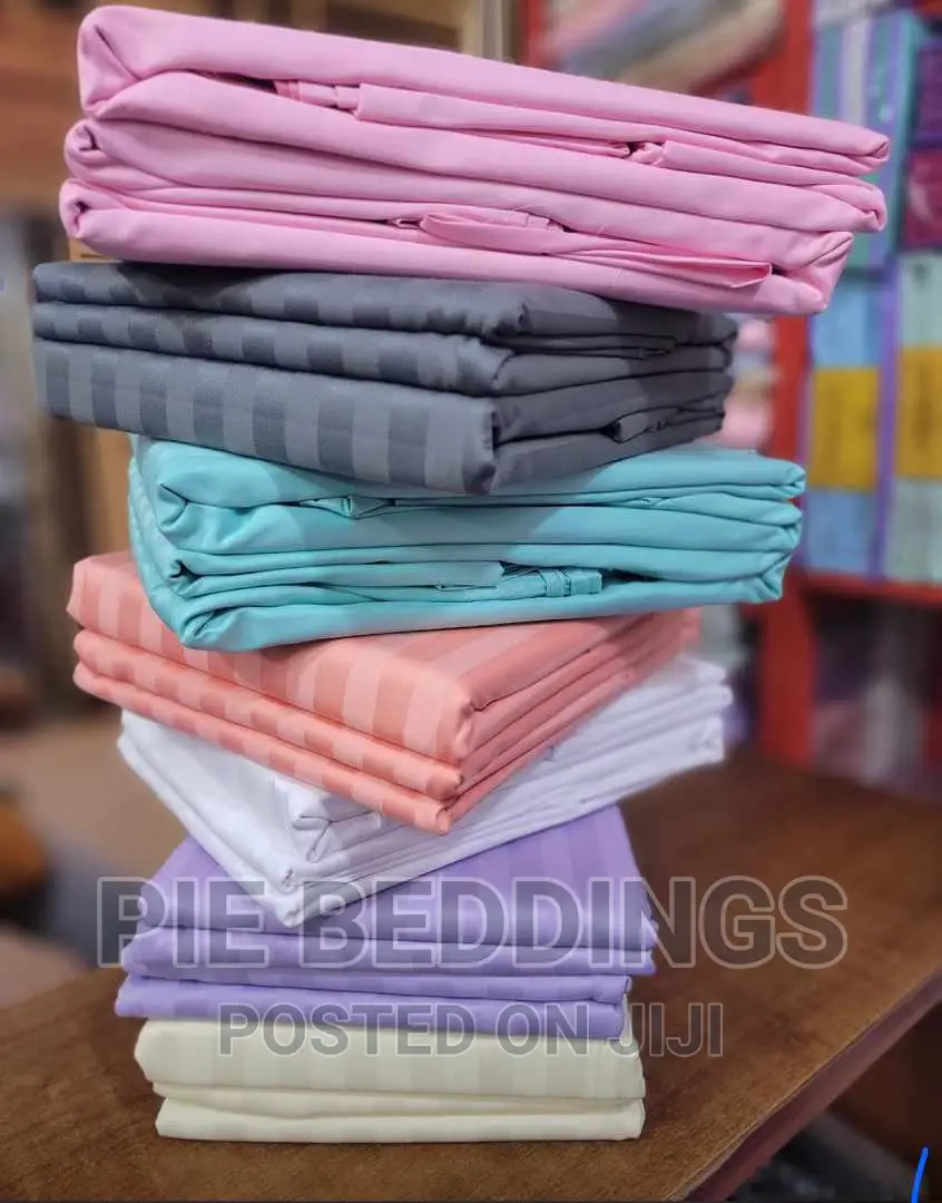 5x6 and 6x6 Plain Hotel Bedsheets With Pillow Cases