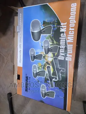 High Sound Quality SHURE Dynamic Full Kit Drum Microphones.