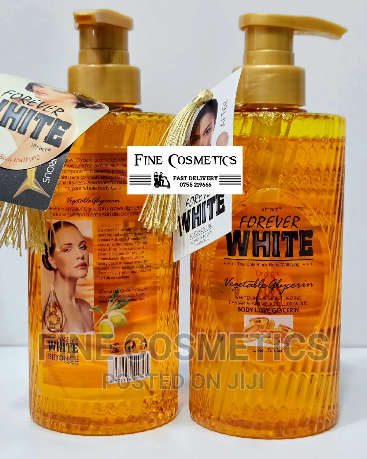 FOREVER WHITE Whitening CAVIAR and AMINO Acid Body Glycerin