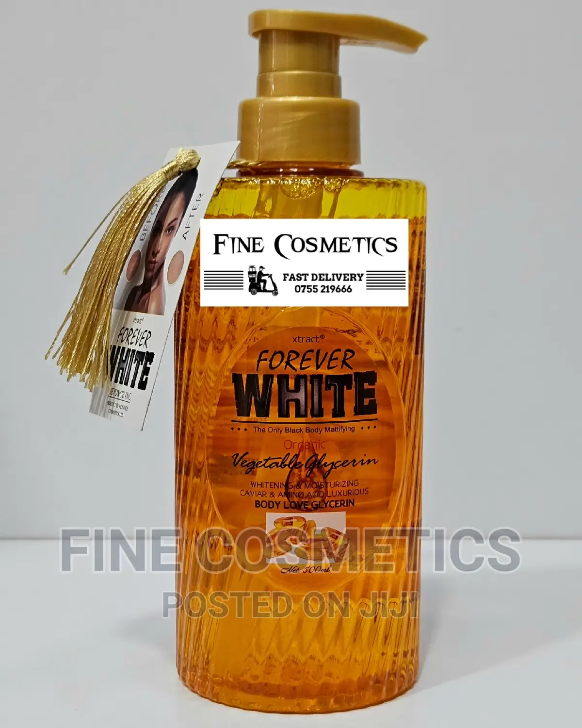 FOREVER WHITE Whitening CAVIAR and AMINO Acid Body Glycerin
