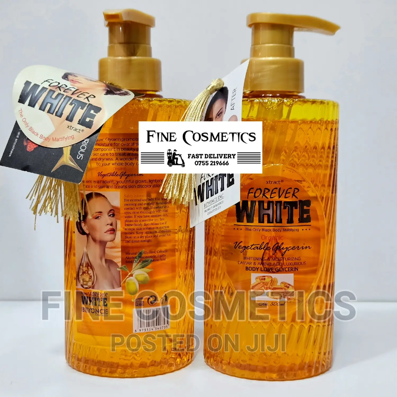 FOREVER WHITE Whitening CAVIAR and AMINO Acid Body Glycerin