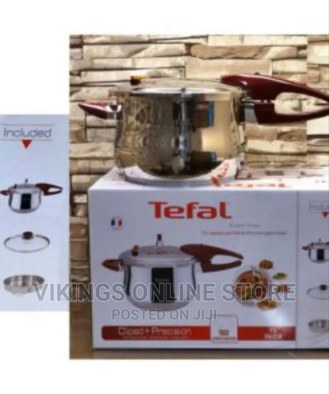 Tefal 6litres Stainless Steel Pressure Cooker With -Silver