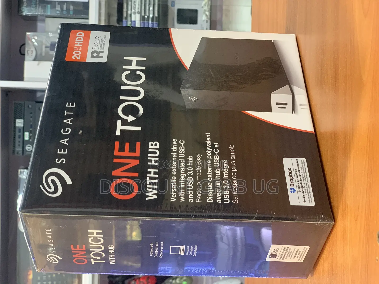Seagate 20tb One Touch External Harddrive With Usb C Hub