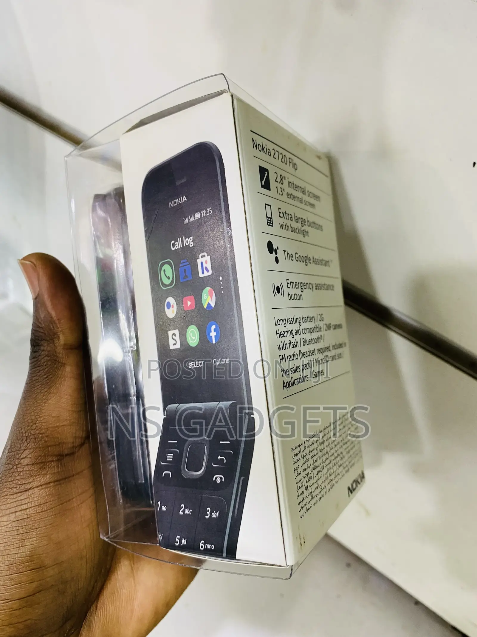 New Nokia 2720 Flip 512 GB Black