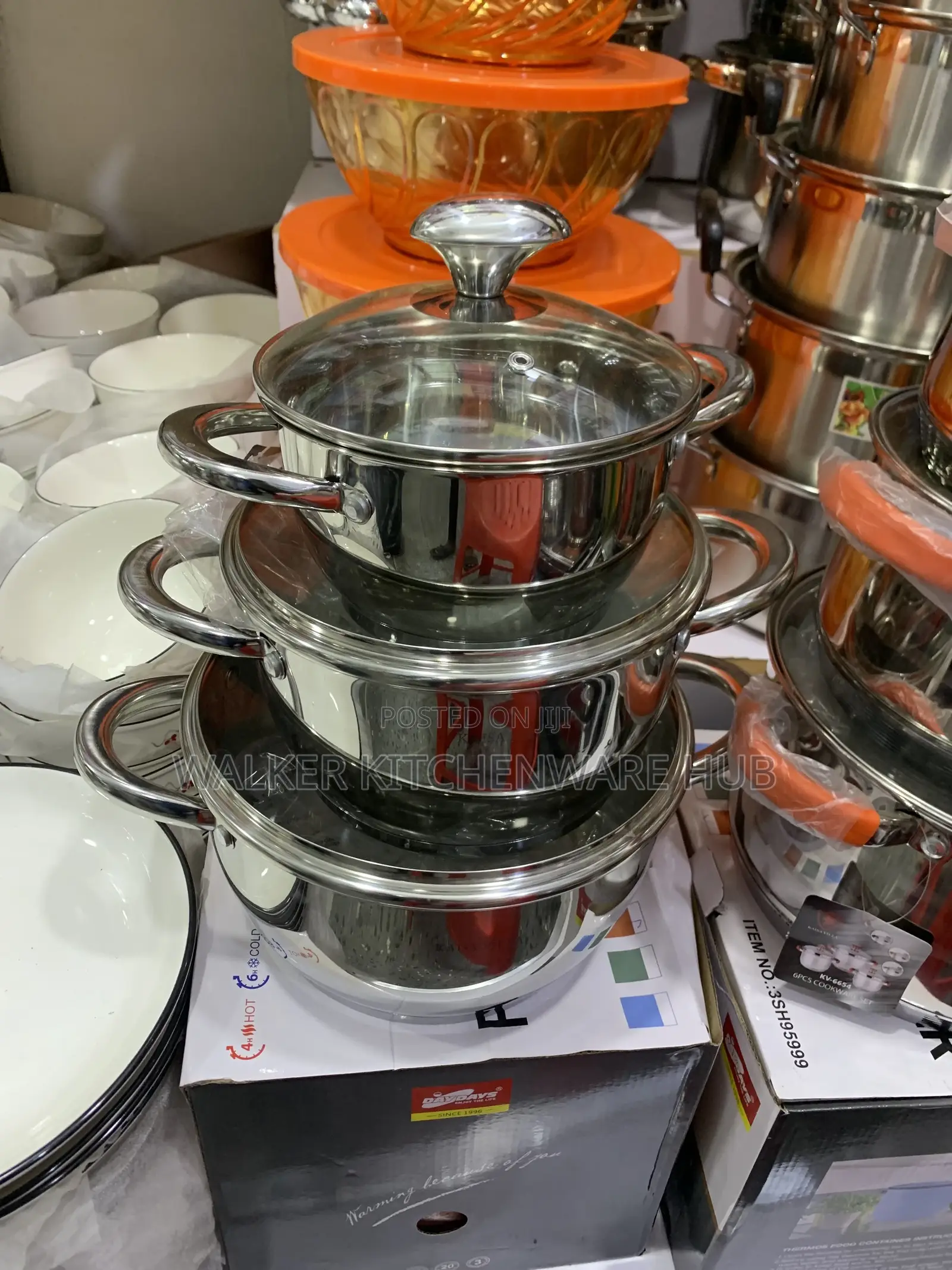 3pc Stainless Steel Kaisavilla Serving Cookware Dishes