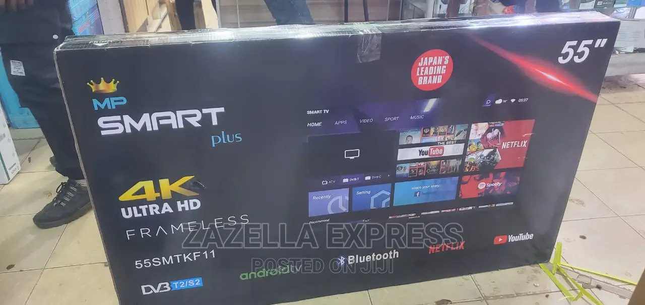 Smartplus 55 Inch Bluetooth Ultra HD Smart Tv – Black – B