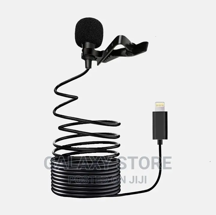 1.5m Lightning Lavalier Lapel Clipon Mic for iPhone
