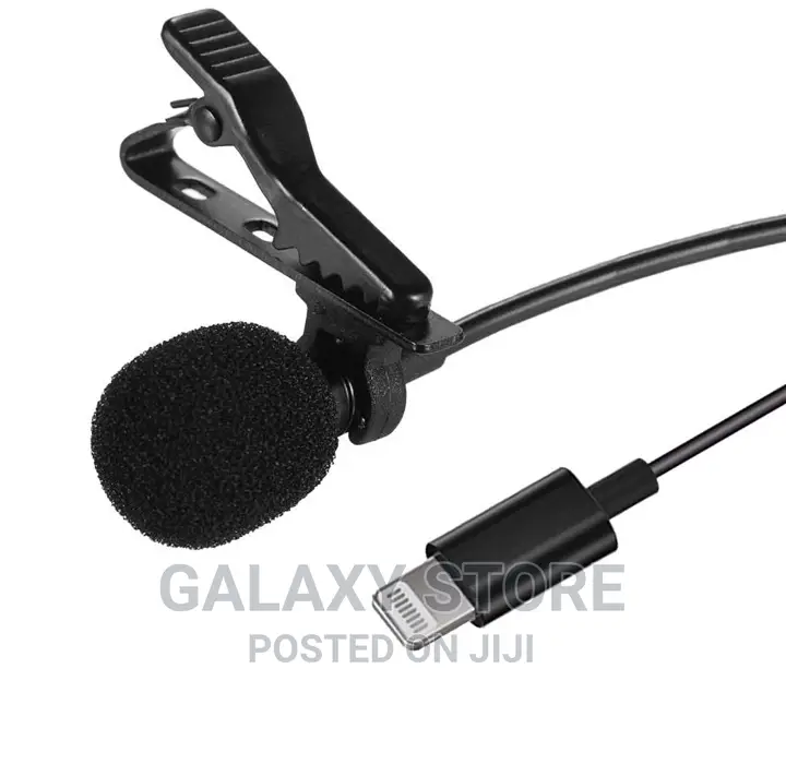 1.5m Lightning Lavalier Lapel Clipon Mic for iPhone
