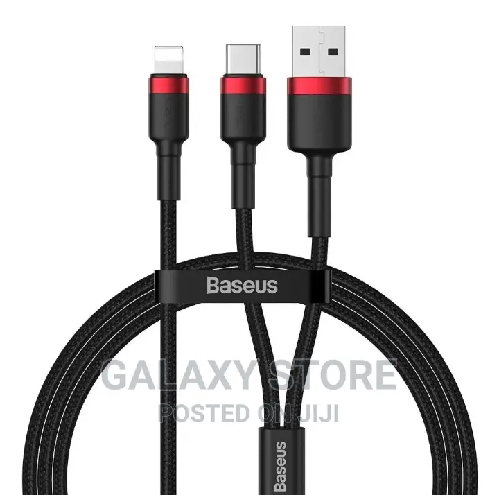 2 in 1 USB + Type-C Fast Charging Data Cable