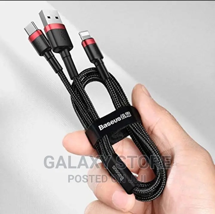 2 in 1 USB + Type-C Fast Charging Data Cable