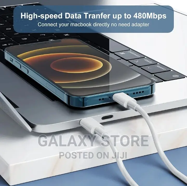 Type C to Lightning Cord Sync Fast Charge Cable for iPhone