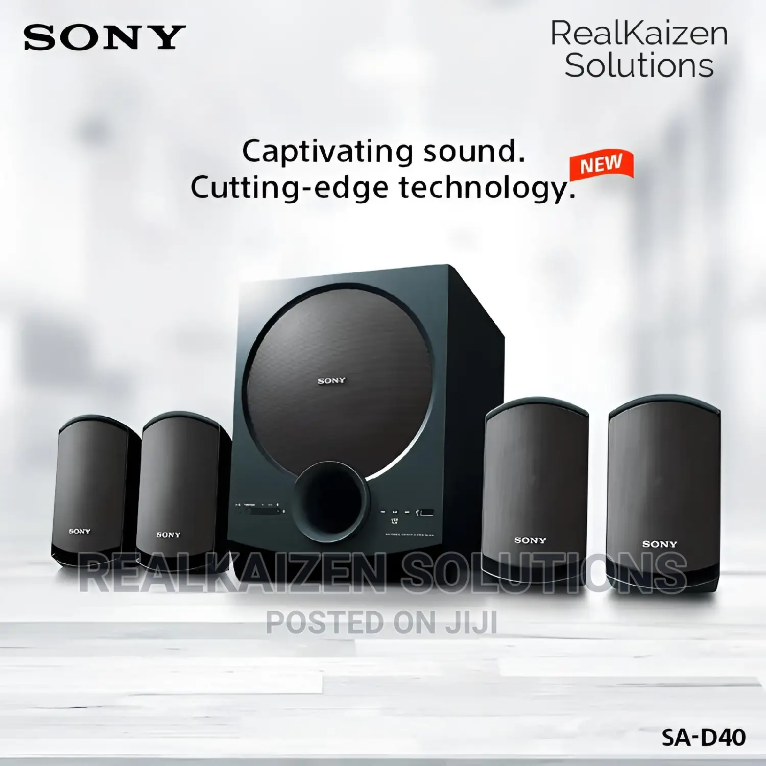 SONY 4.1 Channel Multimedia Bluetooth Satellite Speakers