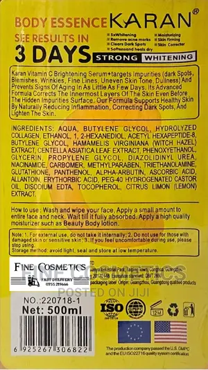 VITAMIN C Body Essence Serum 3days Strong Whitening Vitc Oil