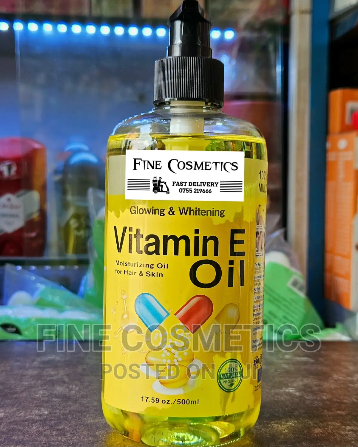 VITAMIN E OIL, Skin Glowing and Moisturizering Skin Hair Oil