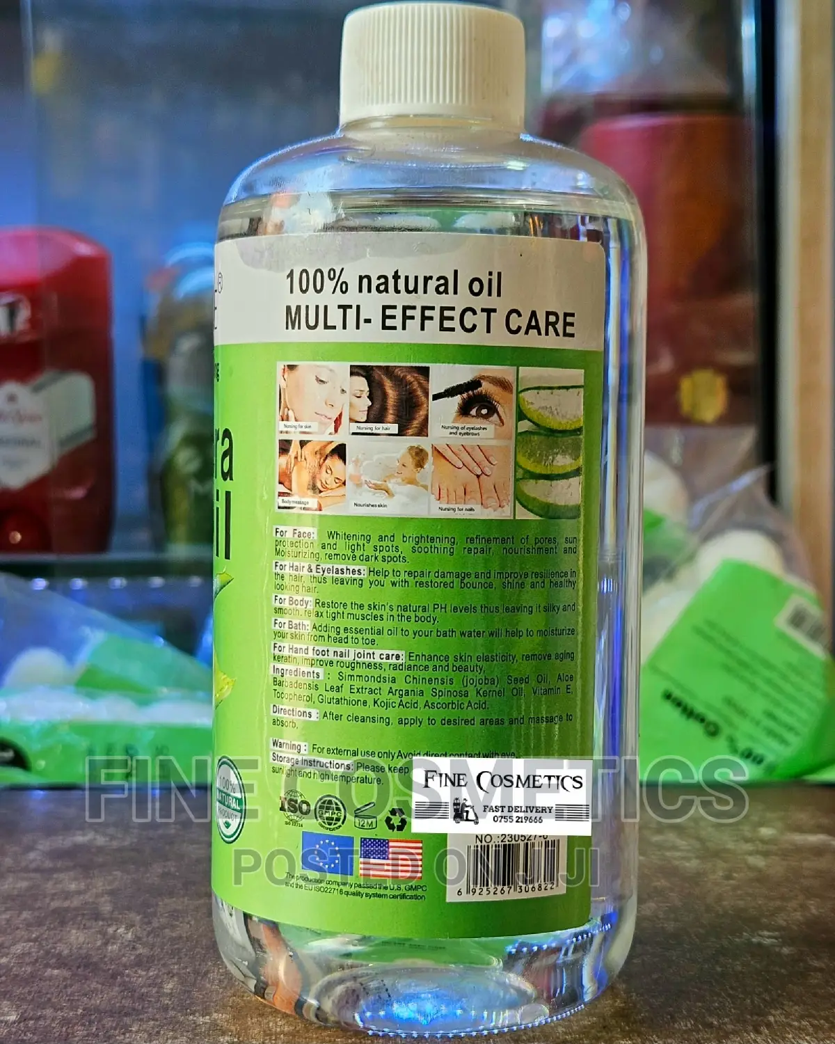 ALOE VERA OIL, Skin Glowing and Moisturizing Hair+Skin Oil.