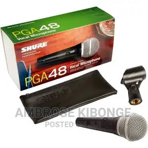 Packed Wired Shure PGA-48 Cardioid Dynamic Vocal Microphone.