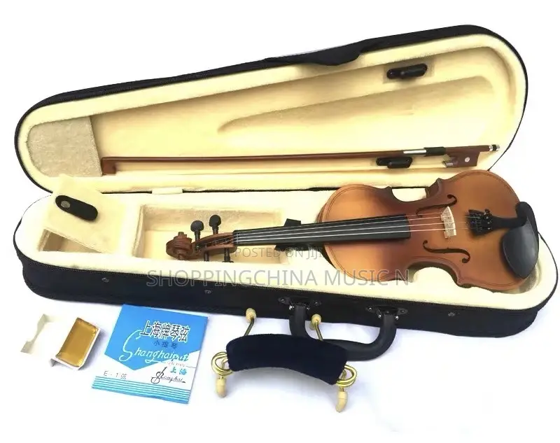 Violin Acoustic 4/4 Full Set With Rosin Shoulder Rest and Case
