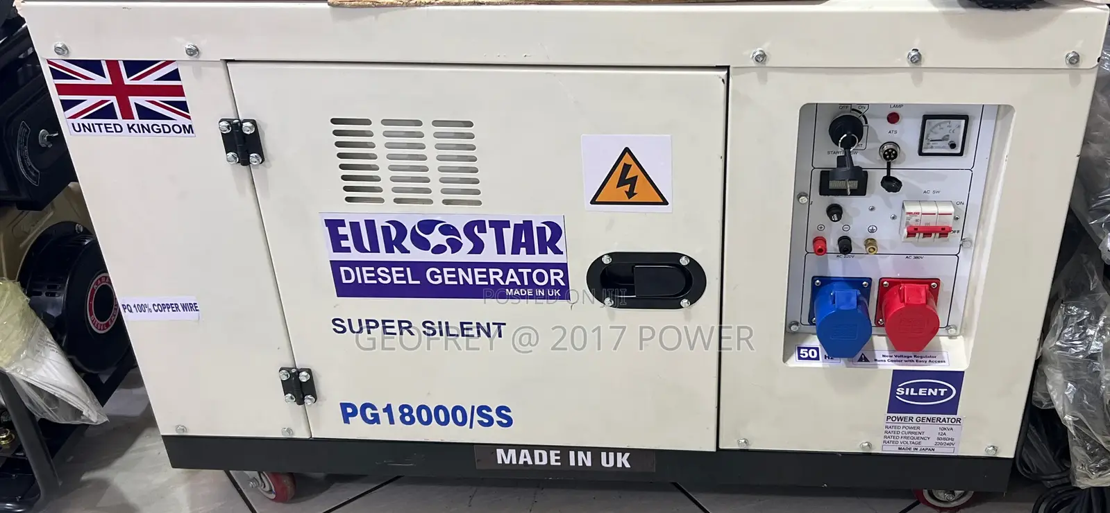 10kva 3 Phase Super Silent Diesel Generator Made in Uk