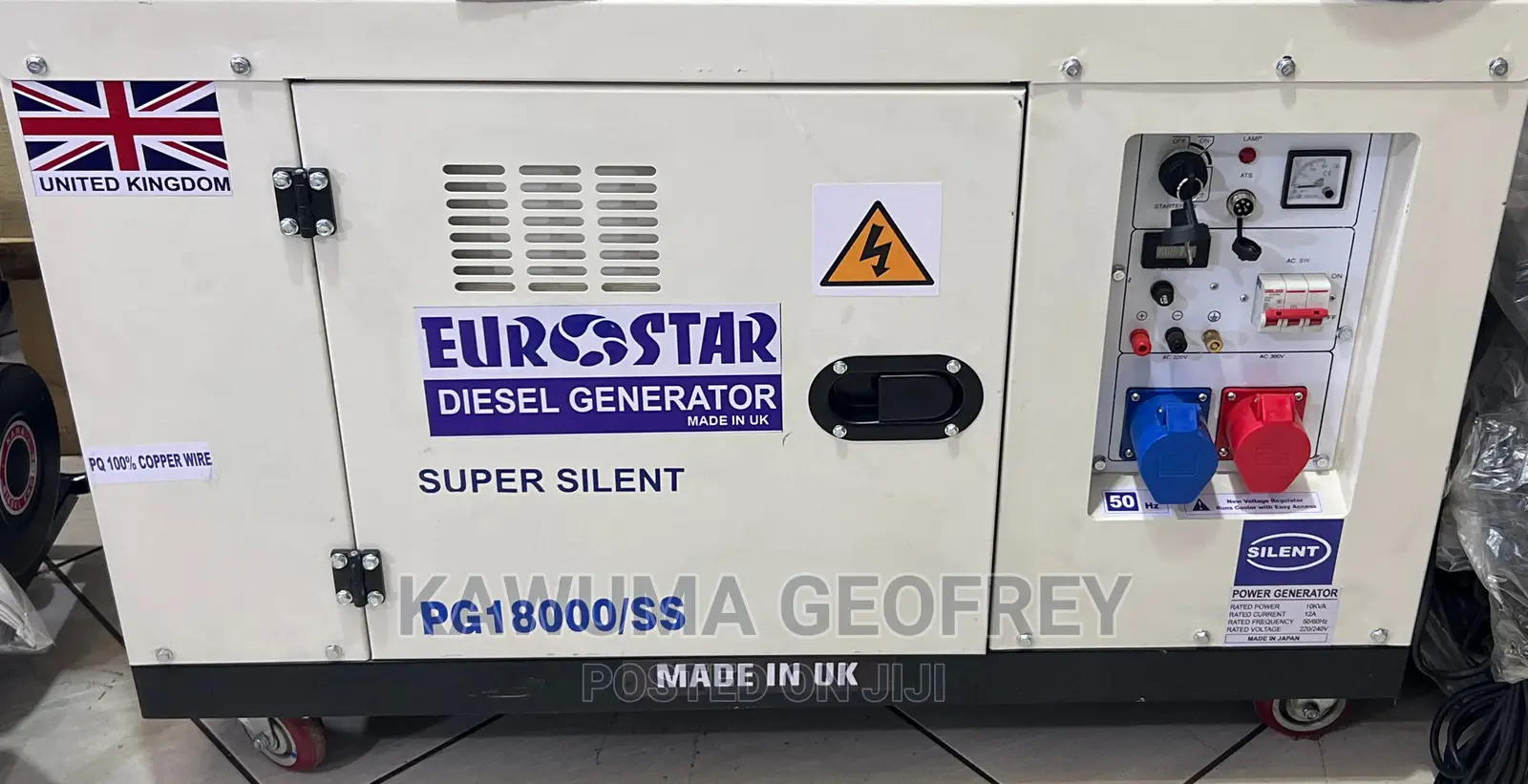 Eurostar 10kva Uk Super Silent Generator Automatic