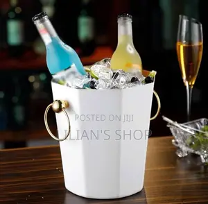 Stainless Steel Ice Bucket Gold Black,White Gold