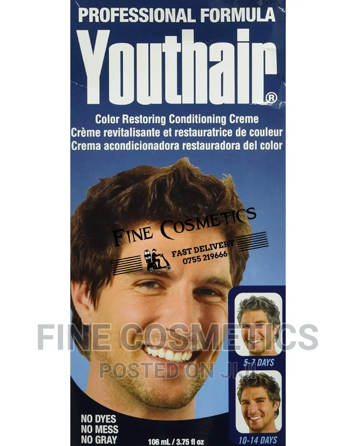 Youthair Hair Color Restoring Gray Hair Darkening Cond Cream