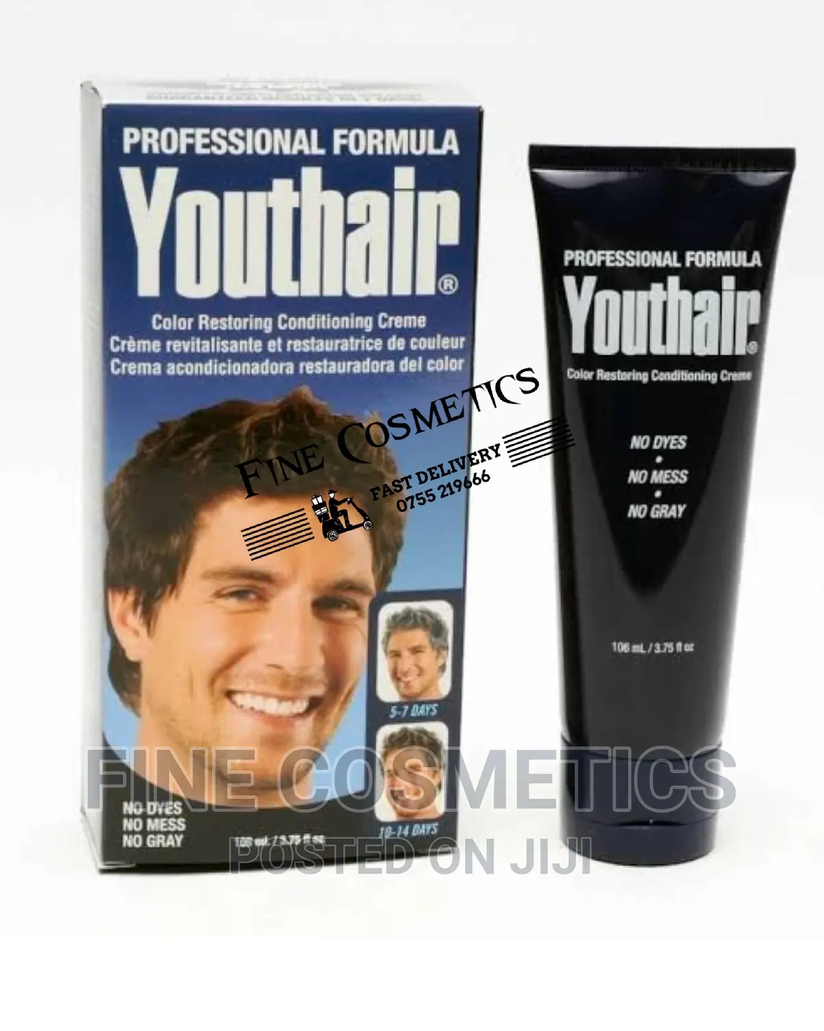 Youthair Hair Color Restoring Gray Hair Darkening Cond Cream