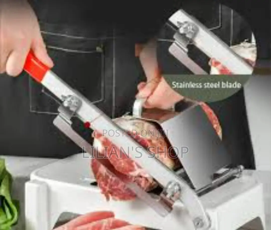 Manual Ham Bacon Cutting Machine Frozen Meat Veg Slicer