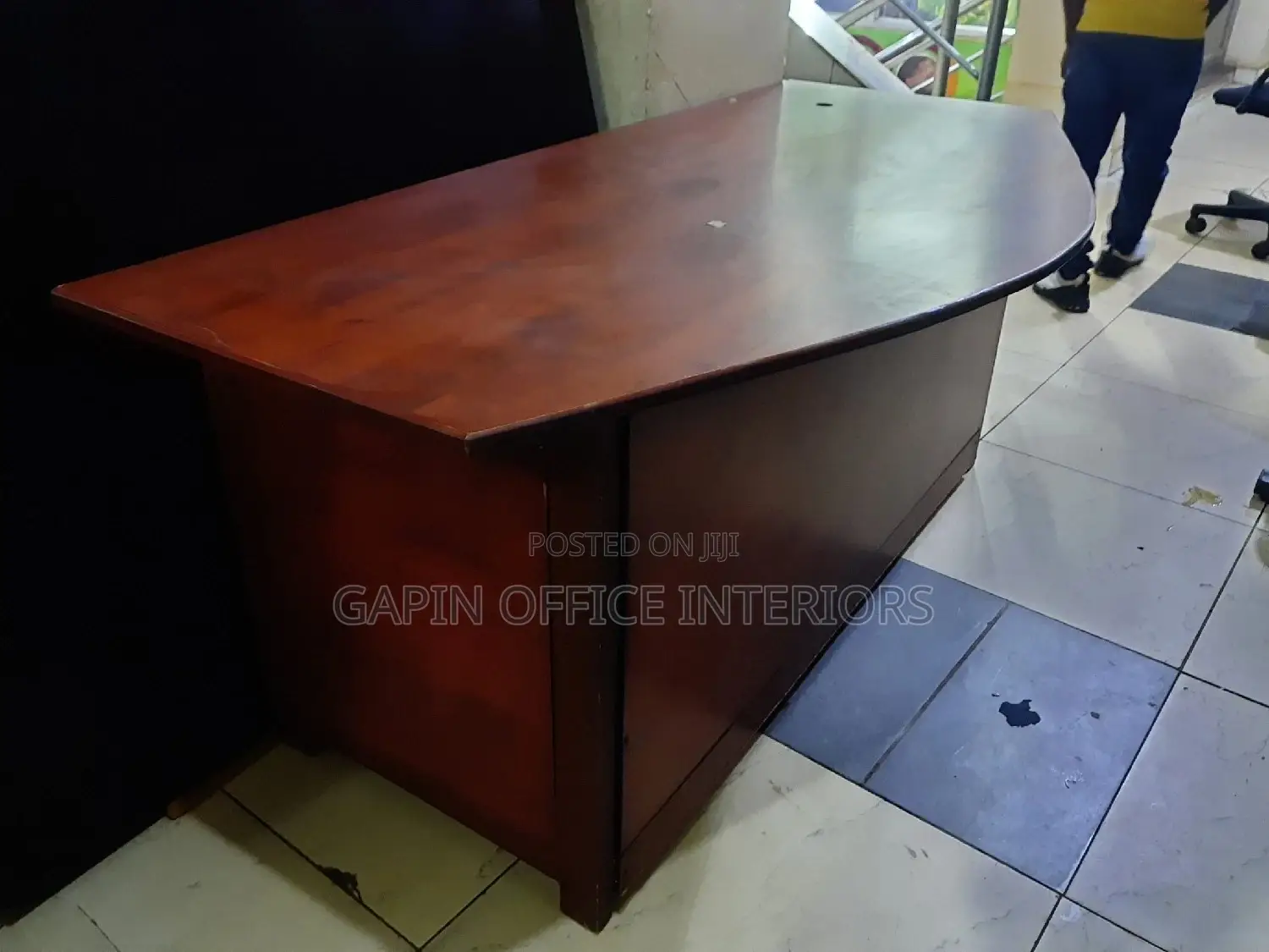 Curved Office Table of Size 180cm by 65cm