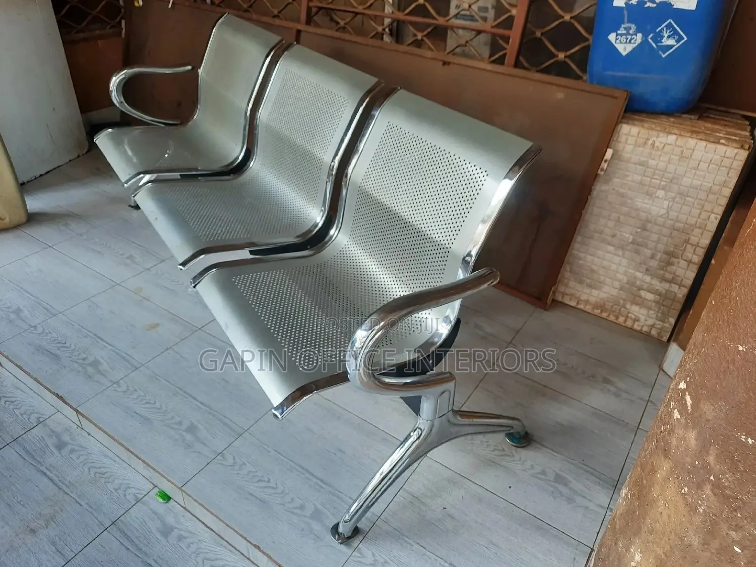 3 Seater Steel Waiting Chair