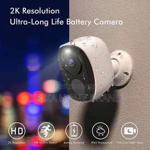 Wireless Battery Camera Wifi Outdoor, Solar Security Camera