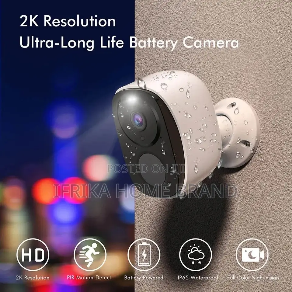 Wireless Battery Camera Wifi Outdoor, Solar Security Camera