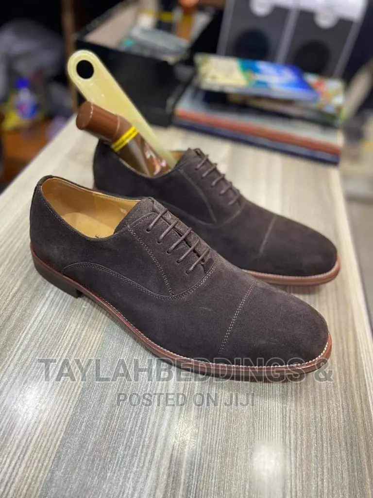 Men's Brown Suede Topcap Lug Sole Oxford