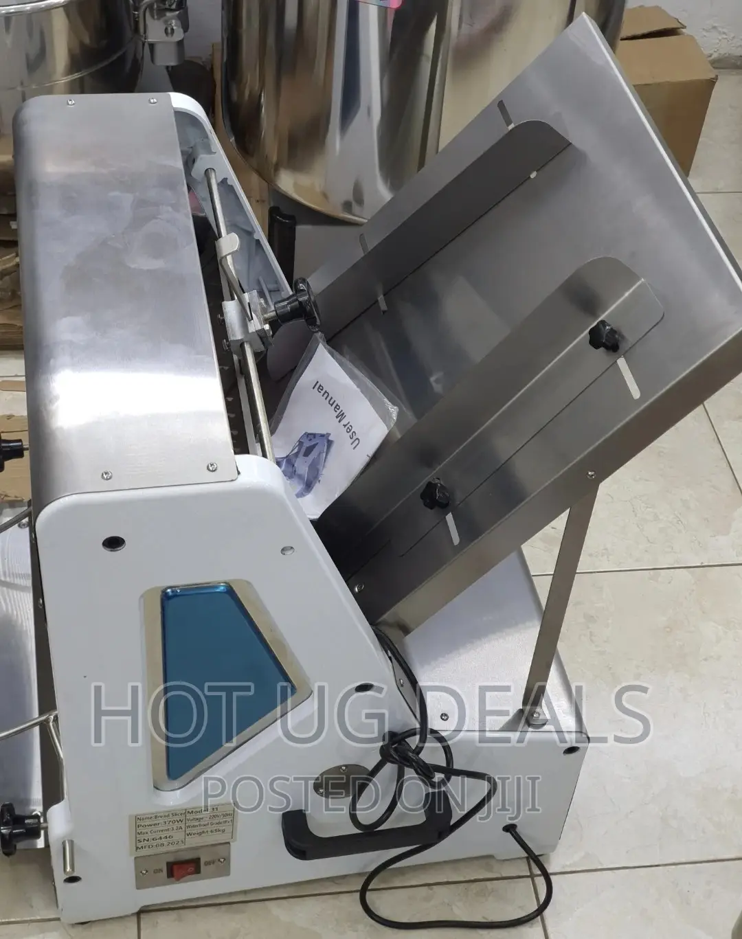 Commercial Stainless Steel Table Top Bread Slicer - Silver