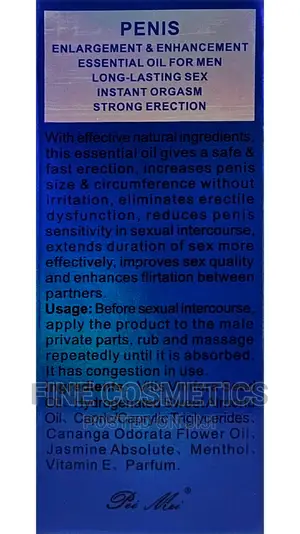 MAX MAN Male Sex Enhancement Oil for Nonstop Sex +Big Penis