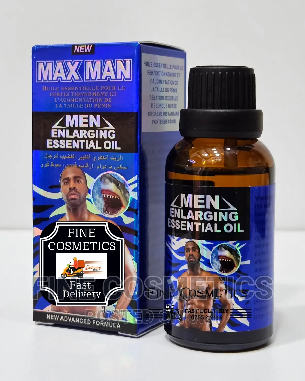MAX MAN Male Sex Enhancement Oil for Nonstop Sex +Big Penis