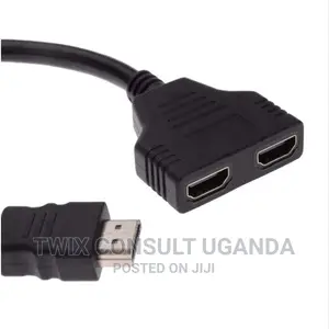 HDMI Port Male to 2 Female 1 in 2 Out Splitter Adapter