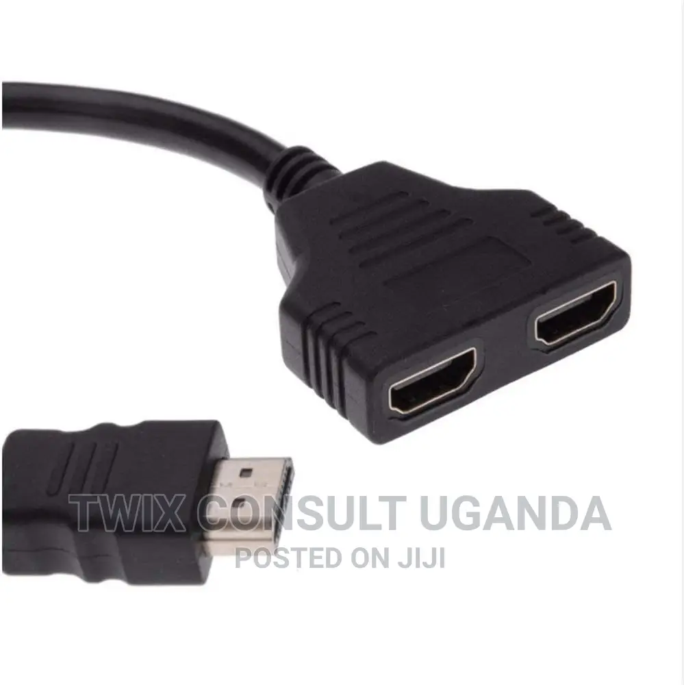 HDMI Port Male to 2 Female 1 in 2 Out Splitter Adapter