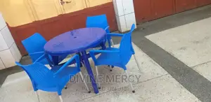 Aset of Atable and Steel Chairs