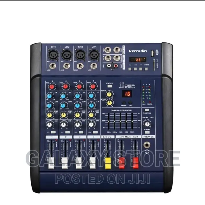 Professional Audio Mixer Sound Mixing 4 Channel Amplifier