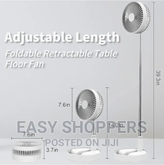 Portable Foldable Rechargeable Fan