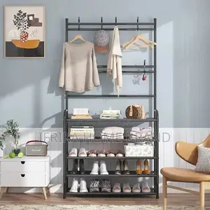 Living Room Organizer for Clothes Hat Coats Shoes