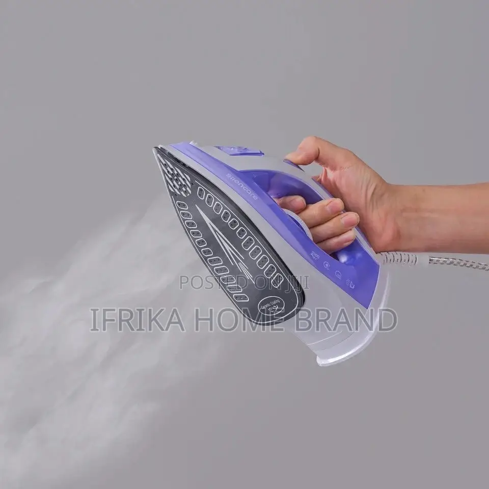 Steam Iron for Clothes With Non-Stick Soleplate