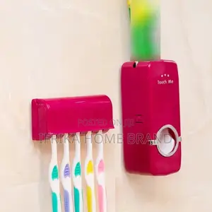 Toothbrush Holder Wall Mount Toothpaste Dispenser Rack