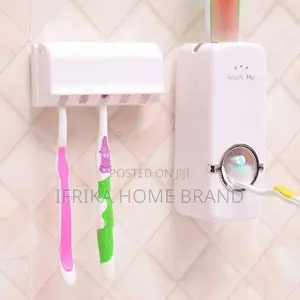 Toothbrush Holder Wall Mount Toothpaste Dispenser Rack