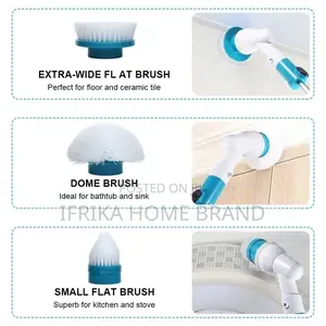 3 in 1 Bathroom and Tile Brush Electric Spin Scrubber