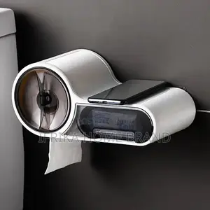 Toilet Paper Holder Rack Waterproof Wall Mounted