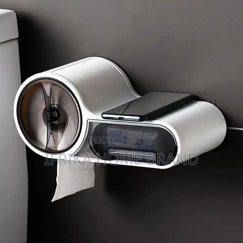 Toilet Paper Holder Rack Waterproof Wall Mounted