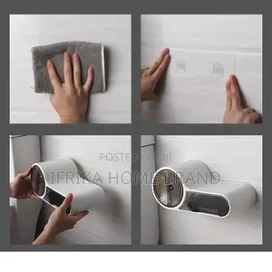 Toilet Paper Holder Rack Waterproof Wall Mounted